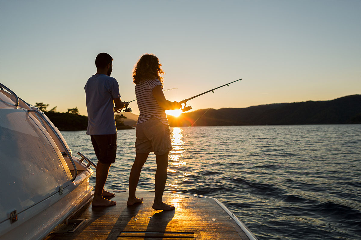 Boats offer more space and opportunities for fishing and watersports