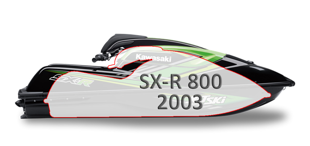 Kawasaki SX-R 800 (2003) vs. 2019 SX-R Jet Ski comparison