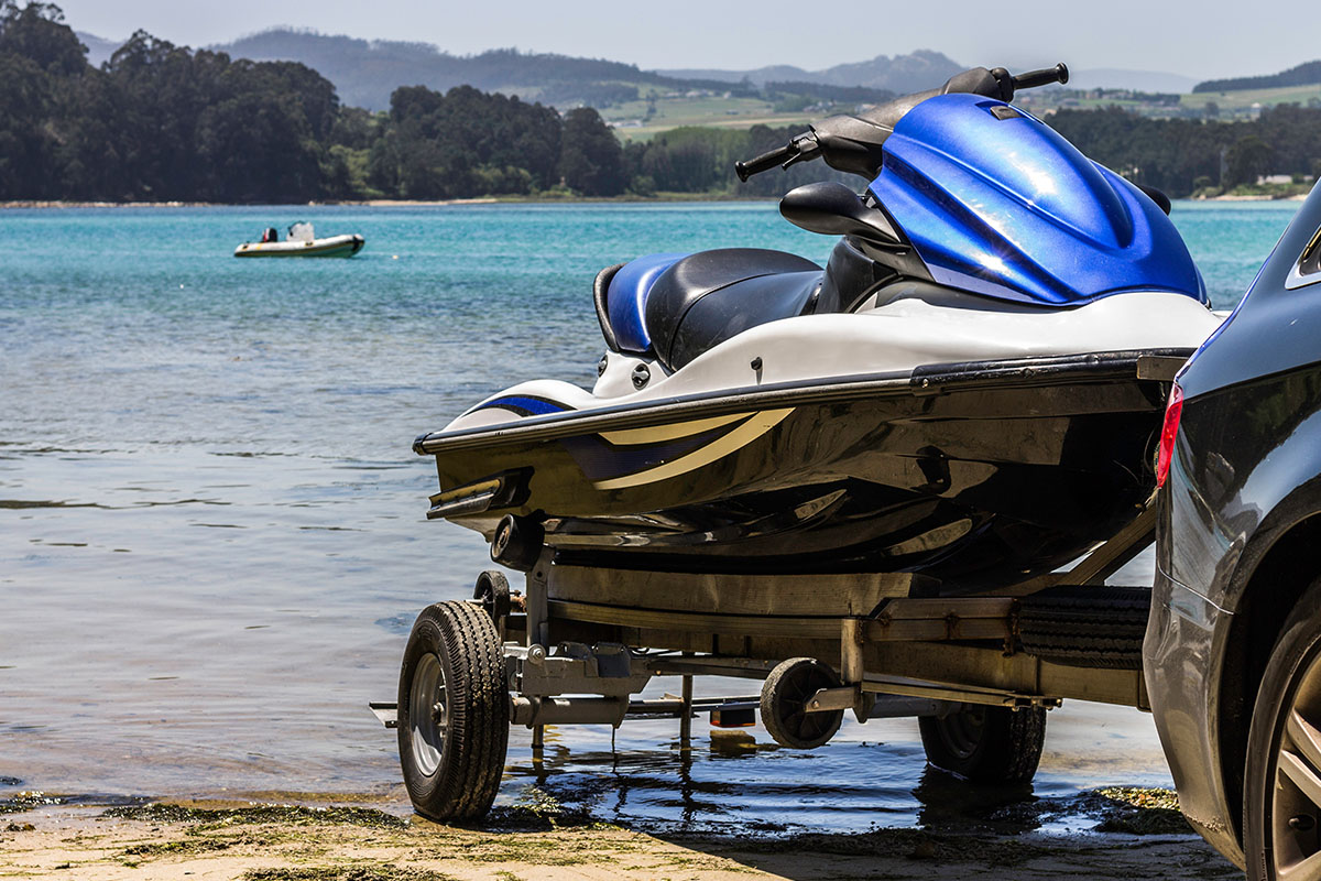 Peer to peer jet ski rental: trailering and launching will be your duty