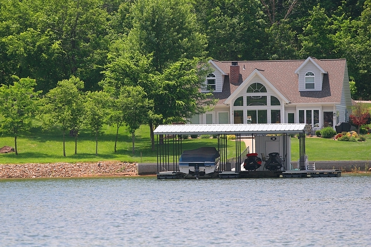 Jet Ski Storage Ideas #3: waterfront home