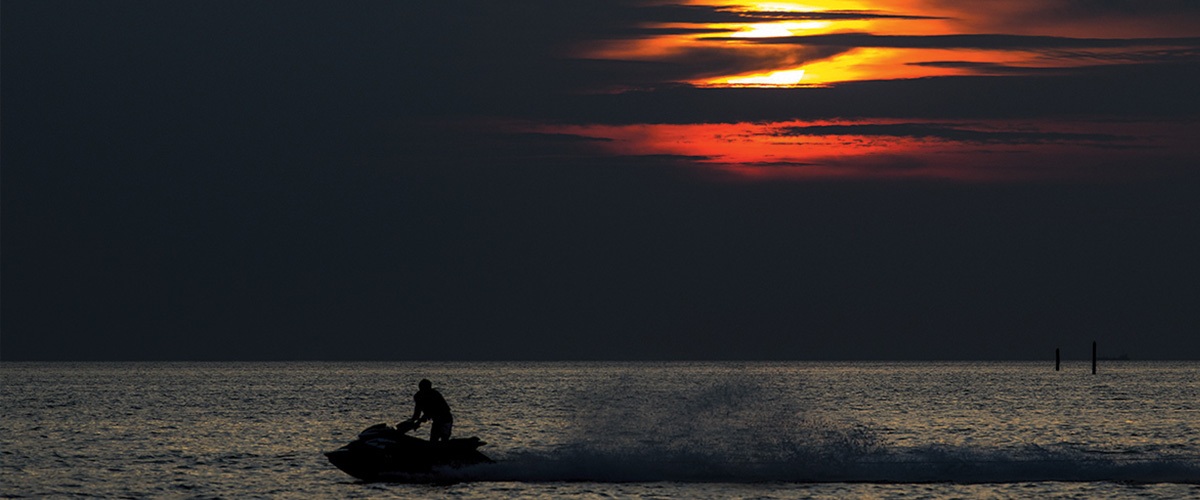 Can you ride a jet ski at night?