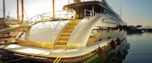 Why not store a jet ski on a boat swim platform