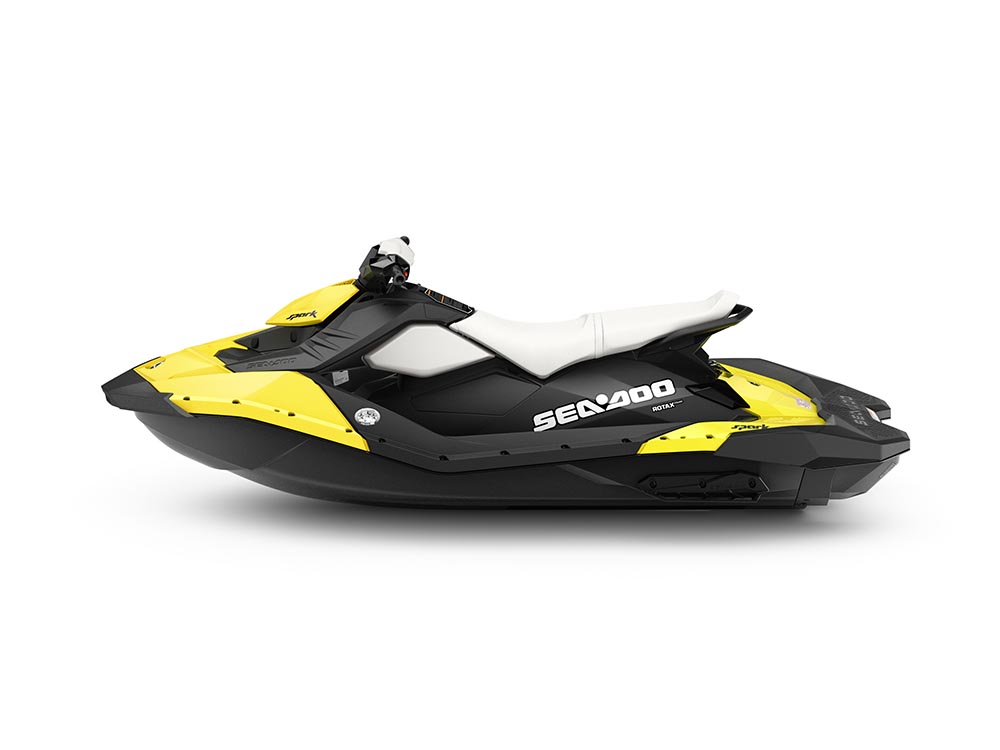 thumbnail image 2 of SBU Marine-Grade PWC Cover For Sea-Doo Spark 3up 900 HO ACE (2014-2022) – Silver/Gray 420D Polyester 2 of 3