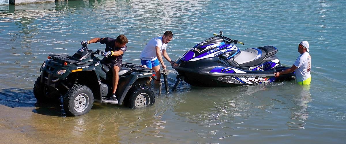 Can An Atv Tow A Boat Or Jet Ski Video Jetdrift