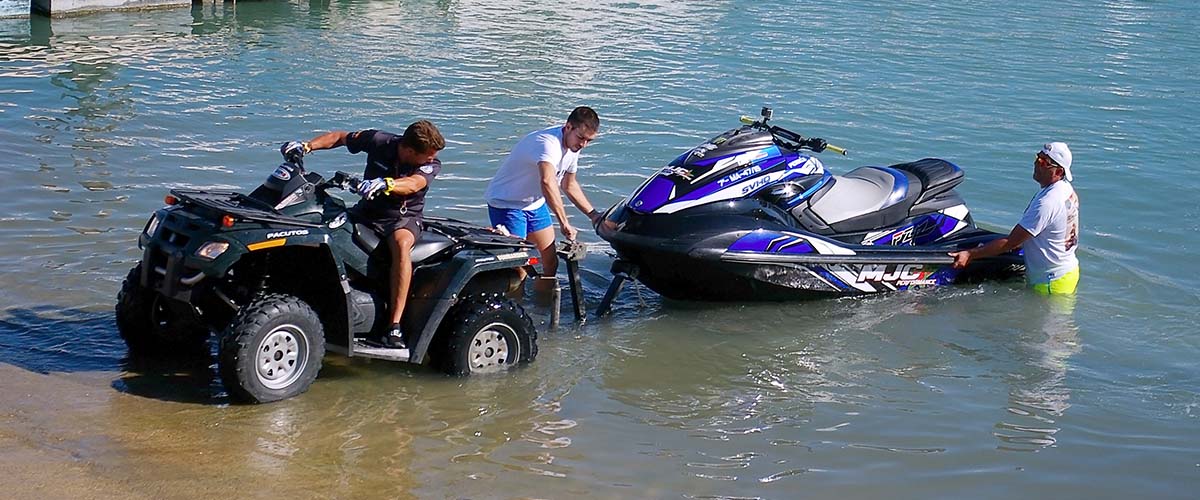 can an atv tow a jet ski