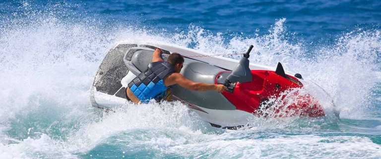 water in a jet ski