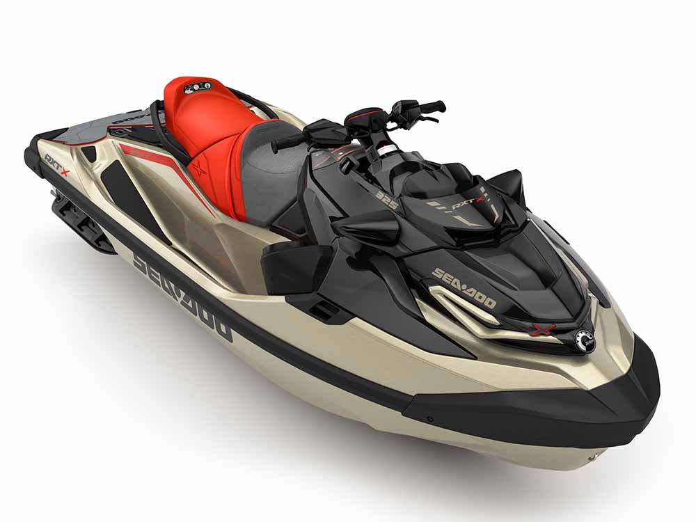 2025 Sea-Doo RXT-X 325 -NEW Metallic Tan and Lava Red Premium